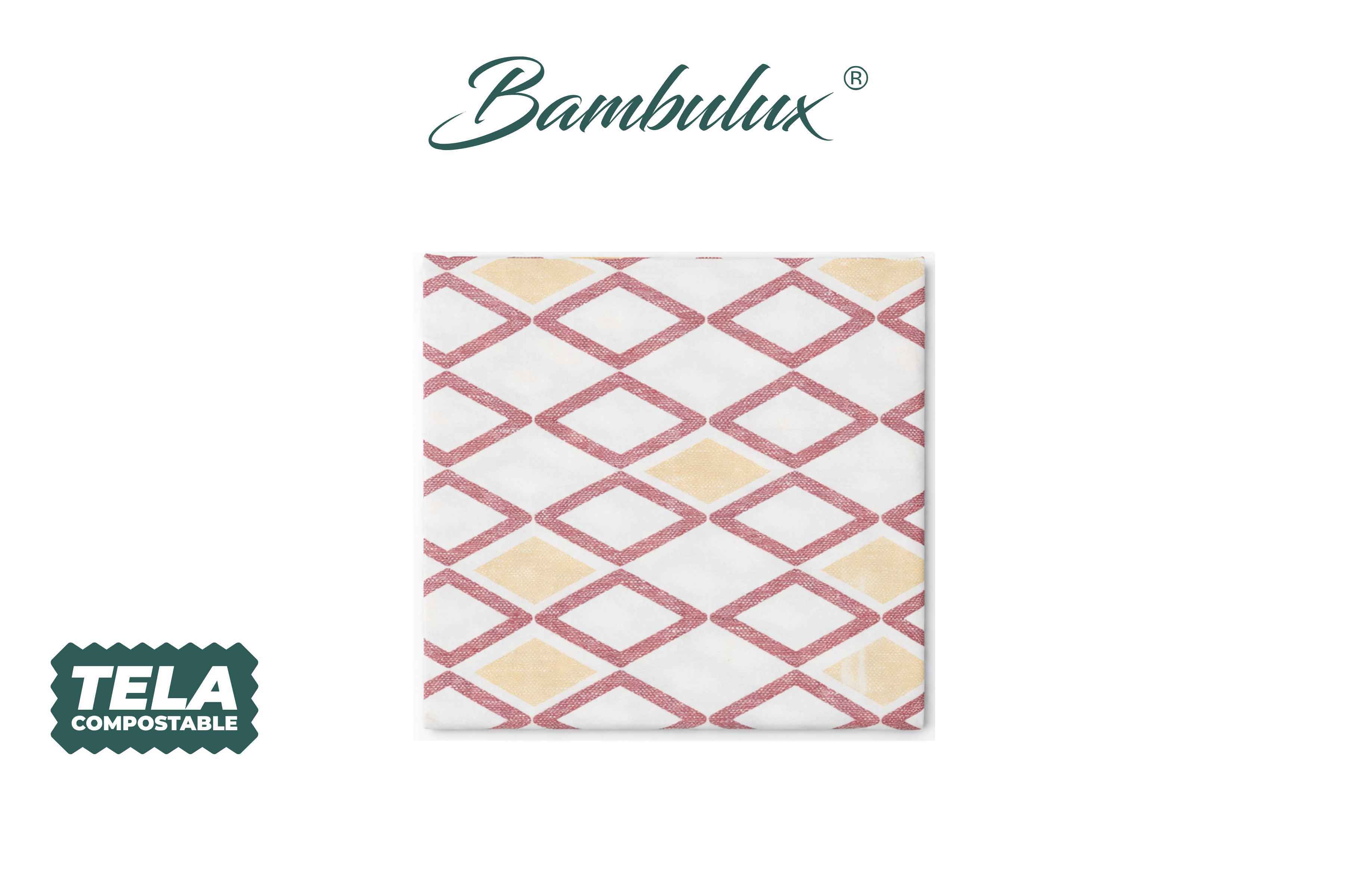 Servilletas Bambulux 40x40cm Deco. Tresmall Burdeos, 480uds