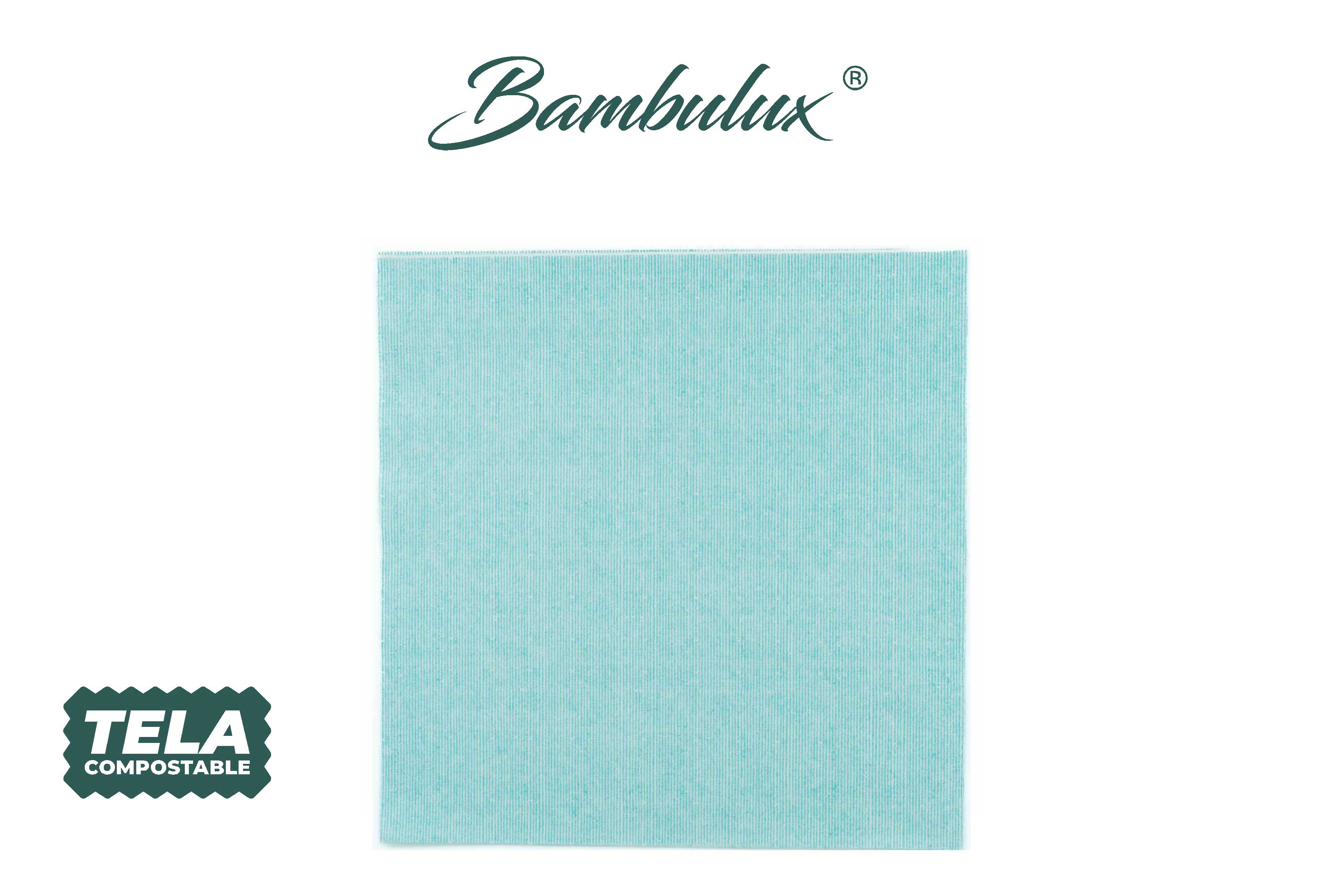 Servilletas Bambulux 48x48cm Deco. Capri Agua Marina, 480uds