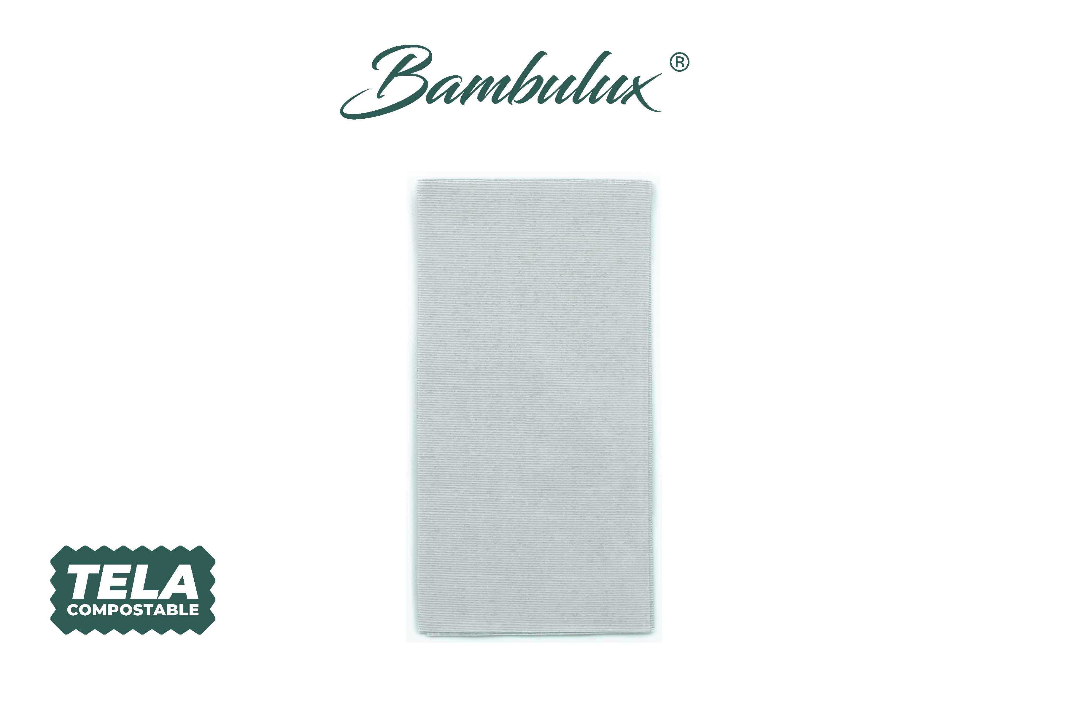 Servilletas Bambulux 48x48cm 1/8 L Deco. Capri Gris, 300uds