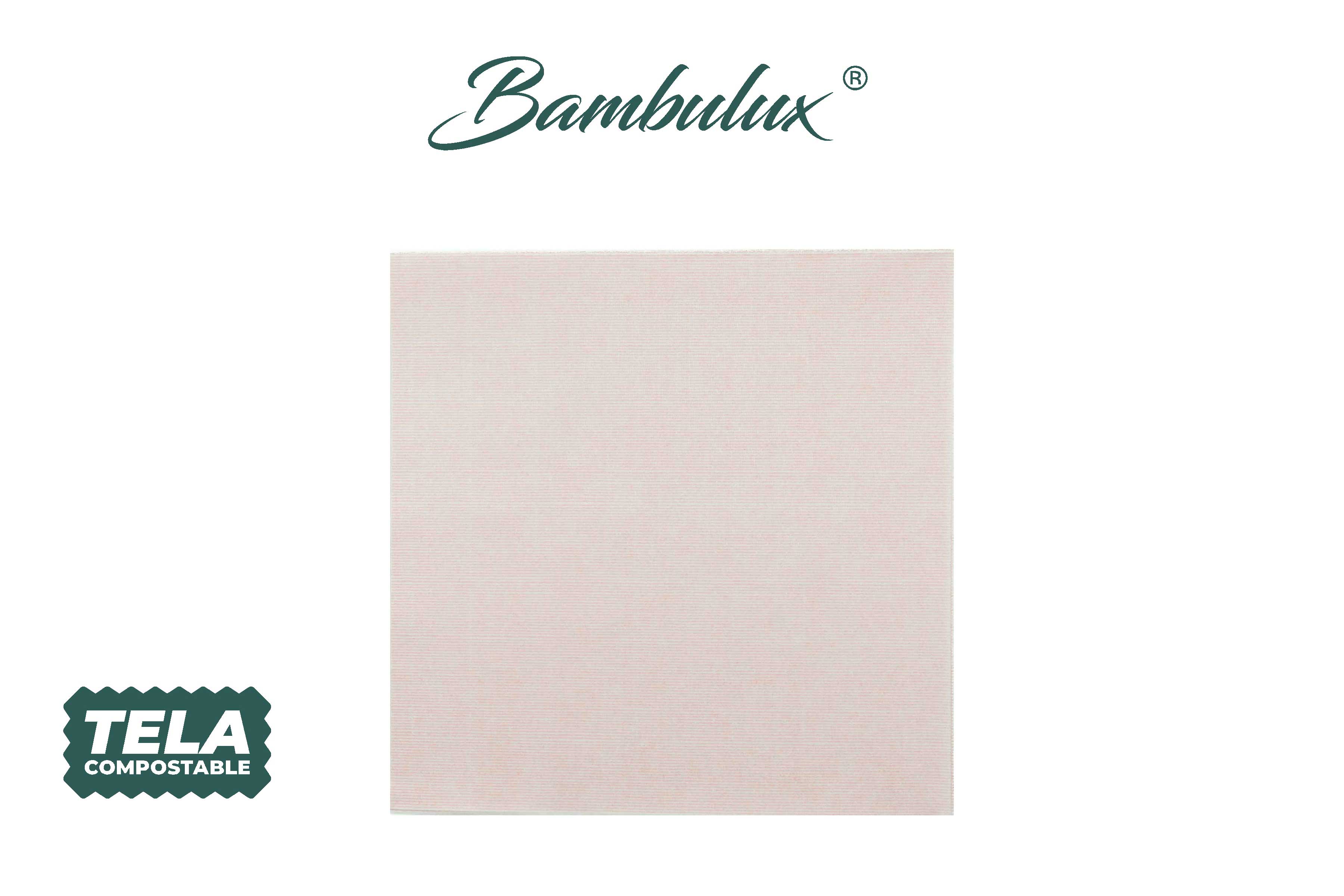Servilletas Bambulux 48x48cm Deco. Capri Melocotón, 240uds