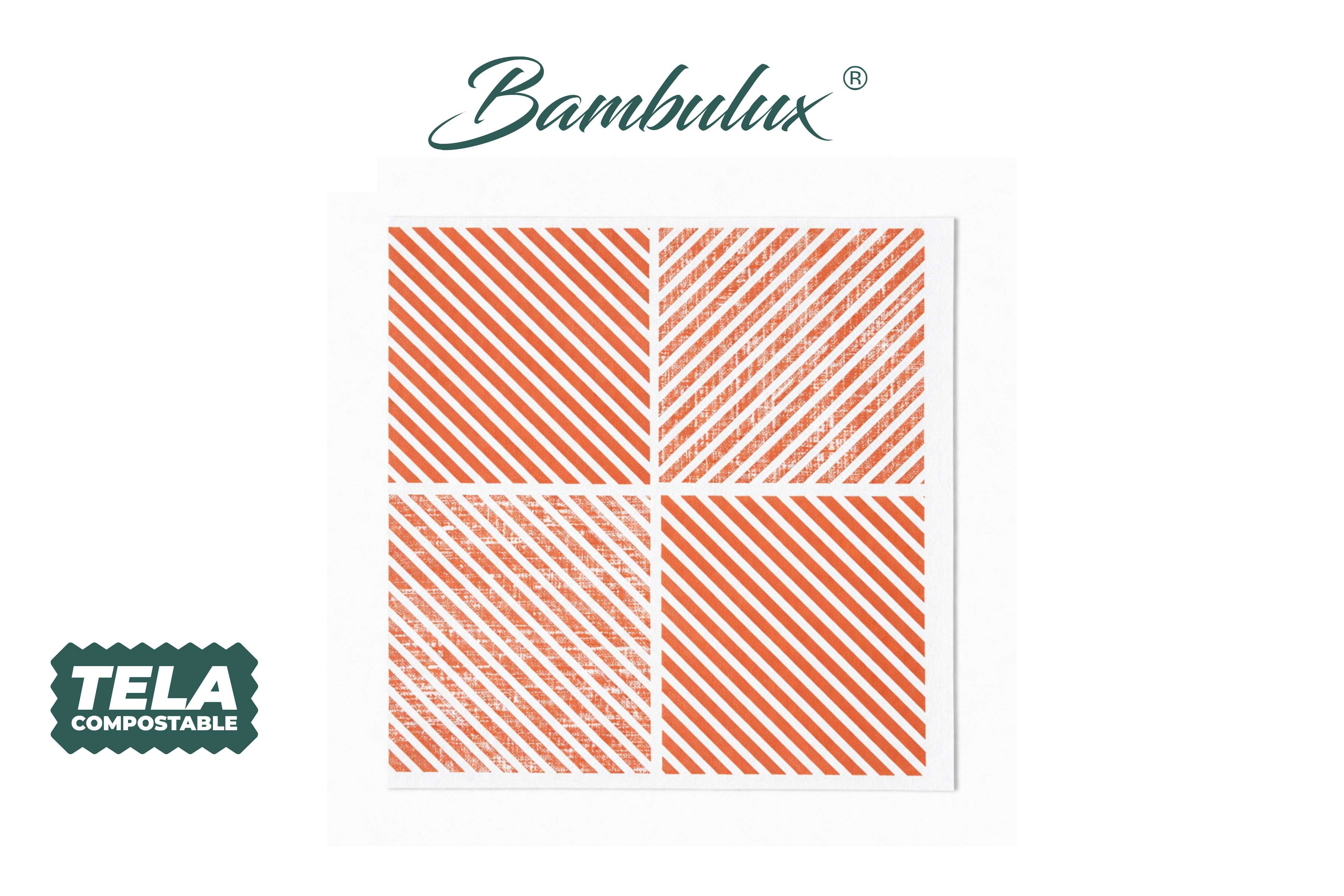 Servilletas Bambulux 48x48cm Deco. Diagonal Terra, 240uds