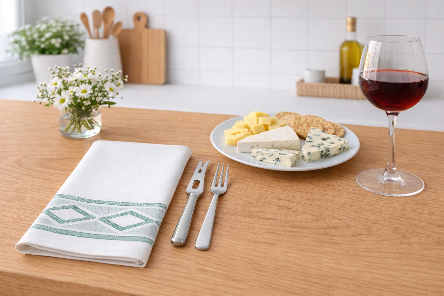 Servilletas Bambulux 48x48cm 1/8 Deco. Delfos Verde, 300uds