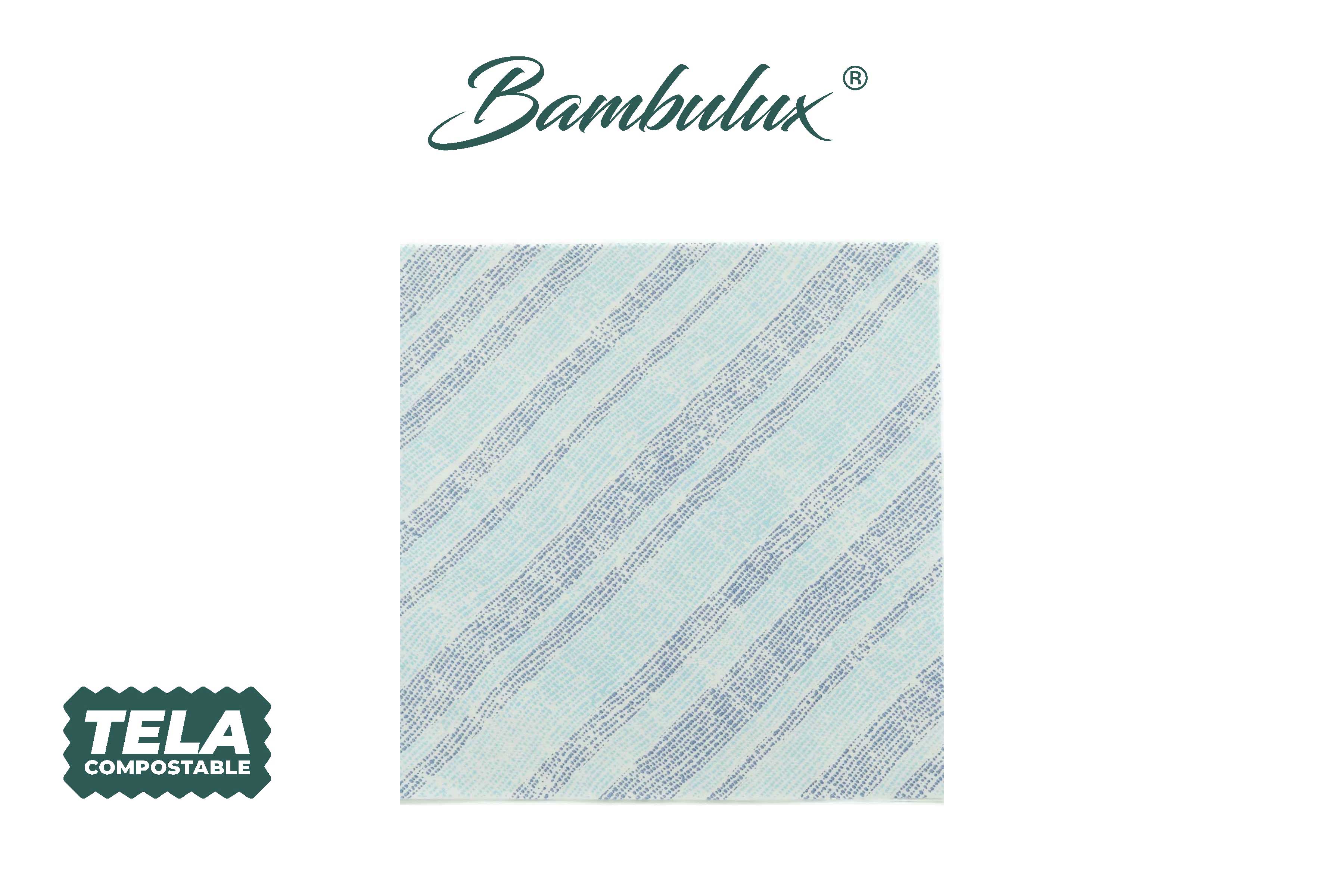 Servilletas Bambulux 48x48cm Deco. Marea Azul, 240uds