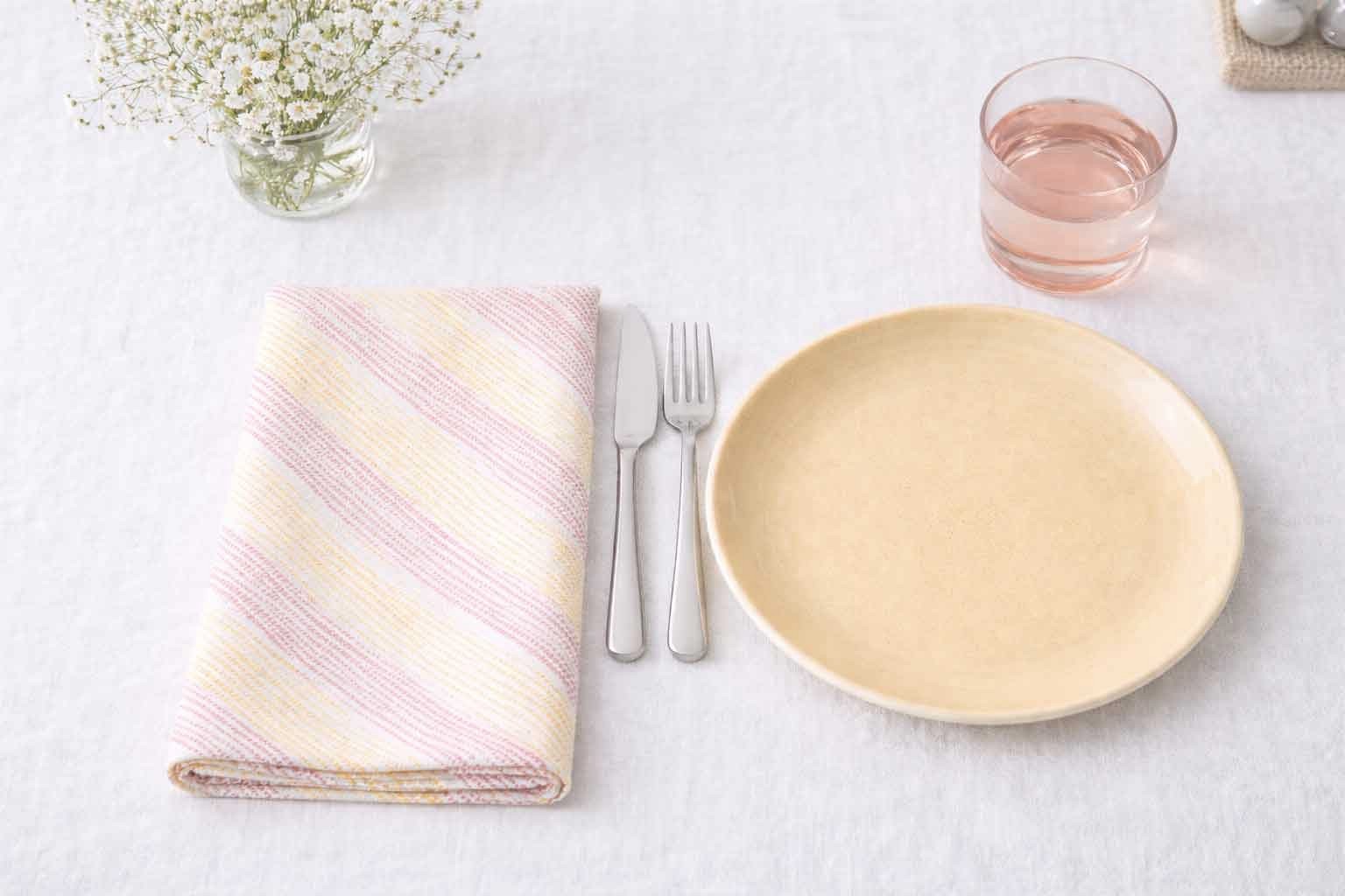 Servilletas Bambulux 48x48cm 1/8 Deco. Marea Burdeos, 300uds