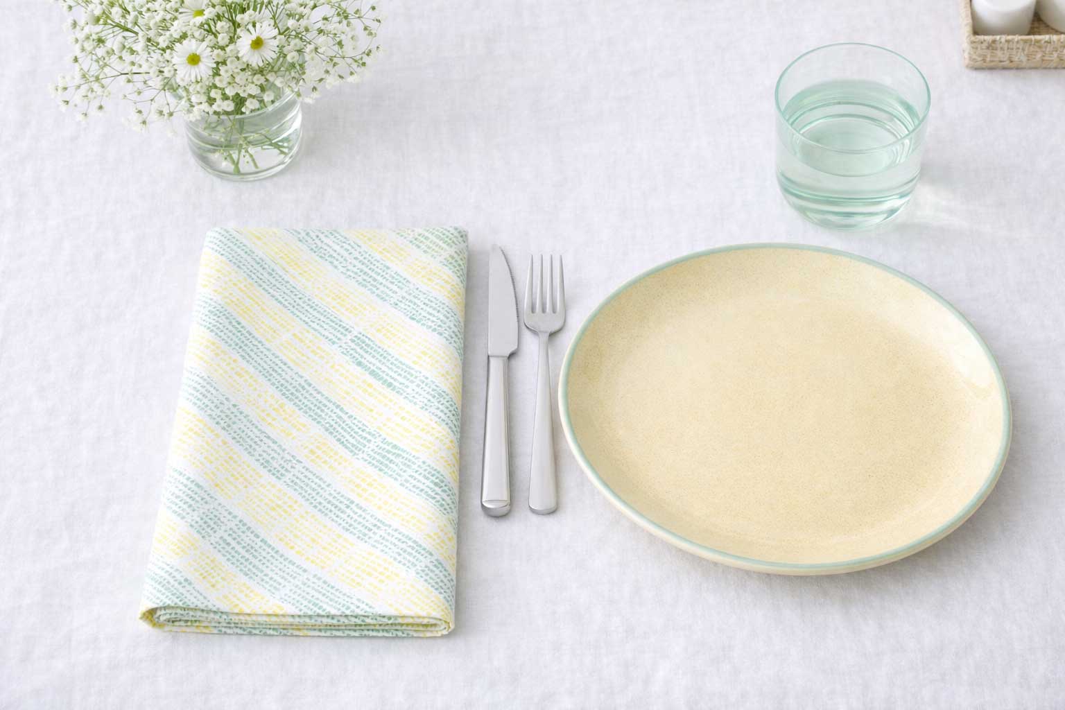 Servilletas Bambulux 48x48cm 1/8 L Deco. Marea Verde, 300uds