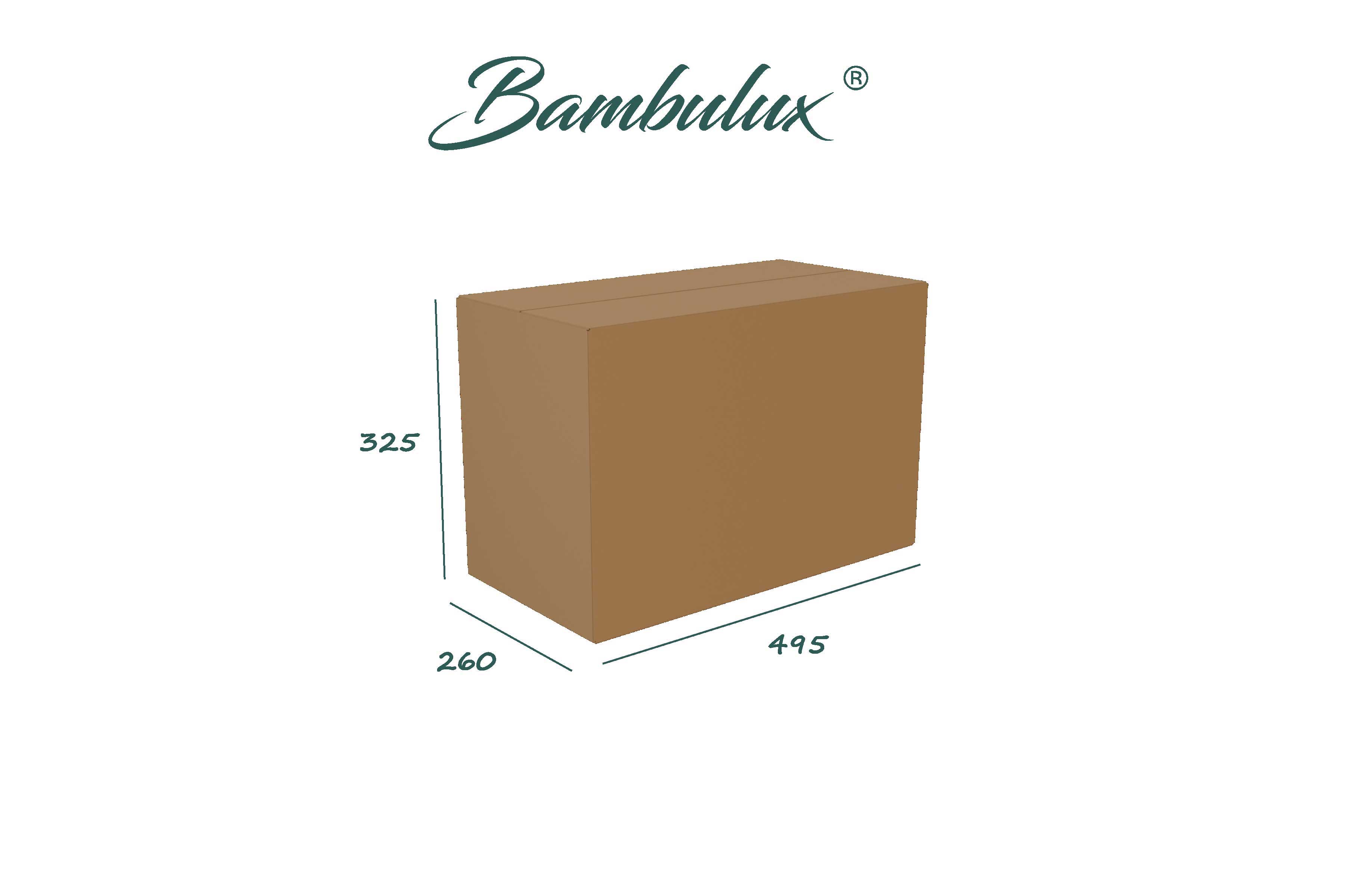 Servilletas Bambulux 48x48cm 1/8 Deco. Square Burdeos, 300uds