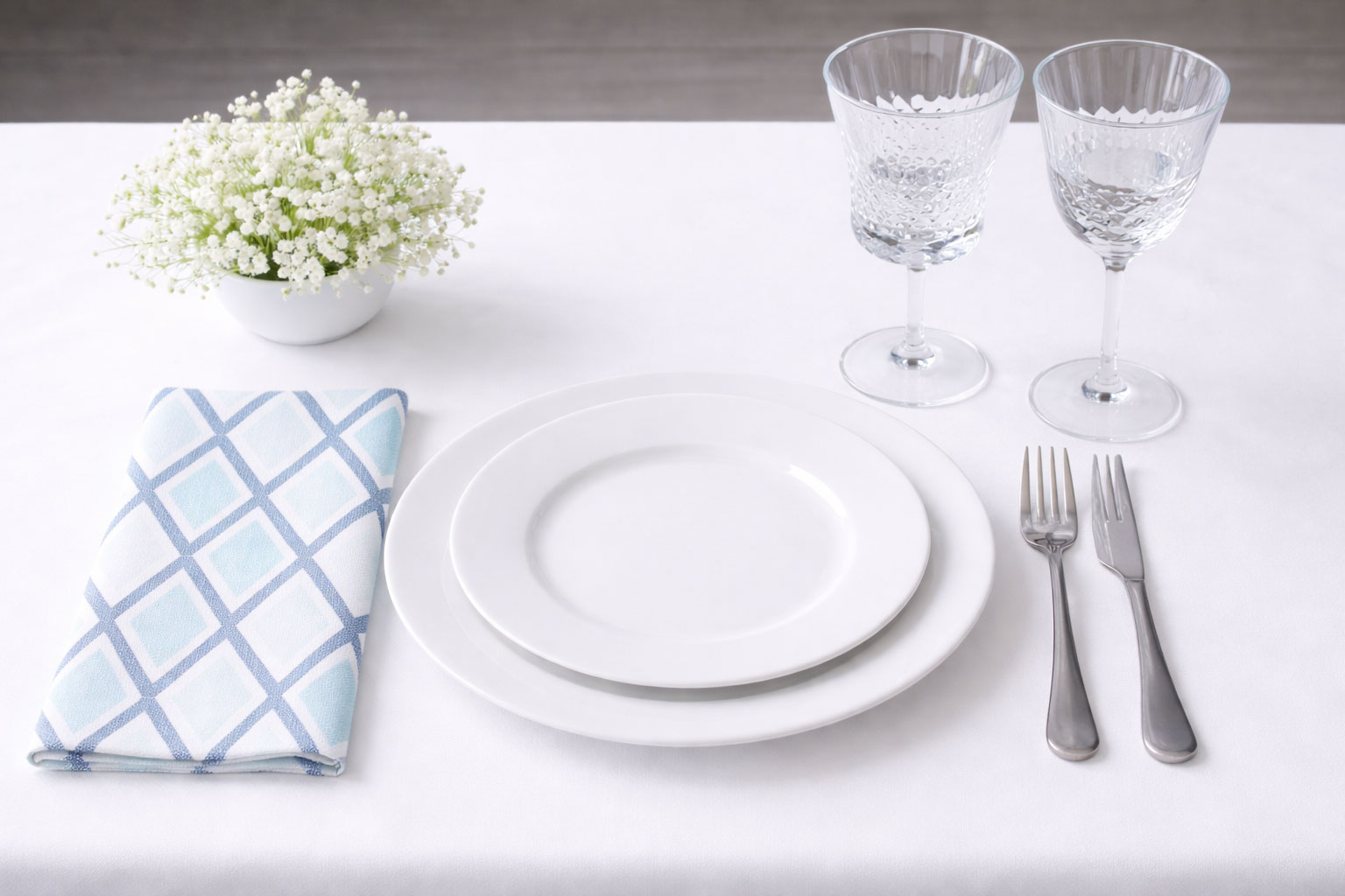 Servilletas Bambulux 48x48cm 1/8 Deco. Tresmall Azul, 300uds