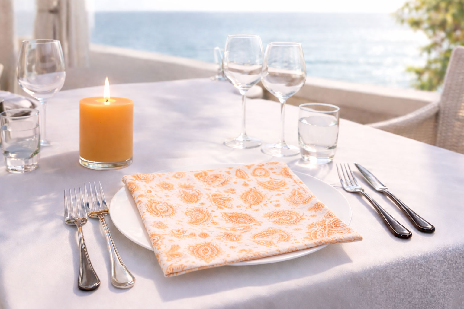 Servilletas Bambulux 48x48cm Deco. Yakarta Terra, 240uds