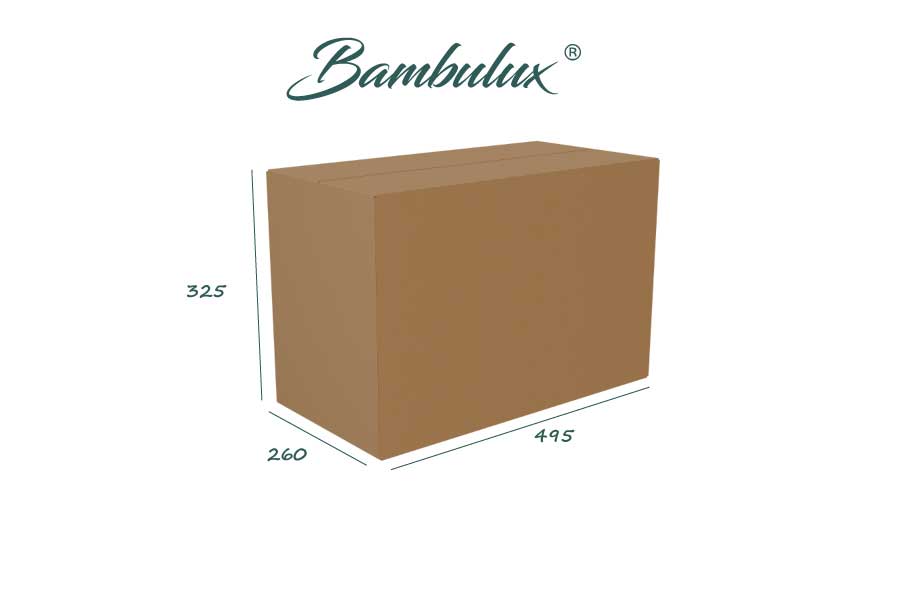 Mantel Bambulux 100x100cm Pleg. 1/8 Deco. Capri Agua Marina, 100uds