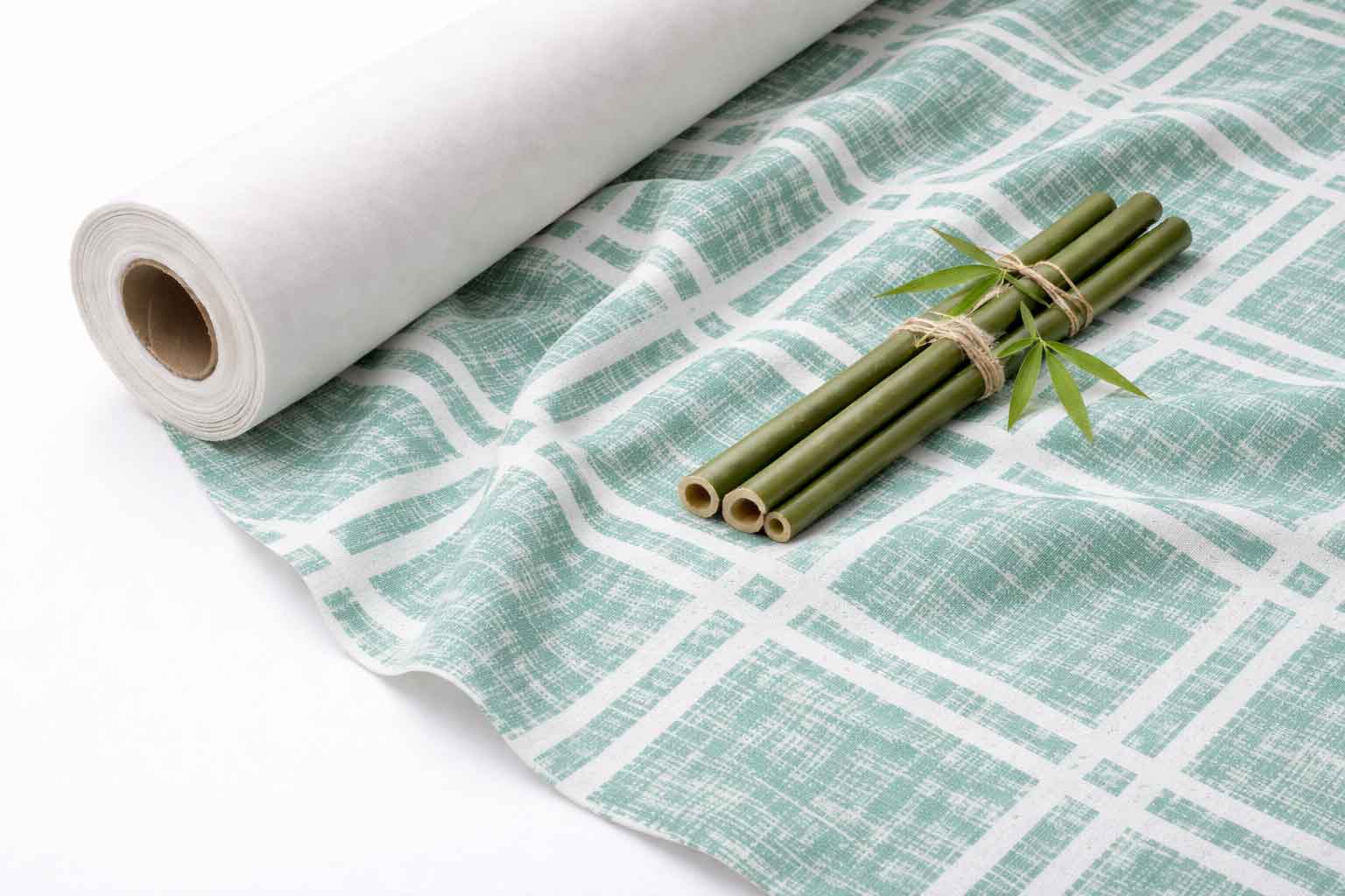 Rollo Mantel Bambulux 1x25m Deco. Menorca Agua Marina