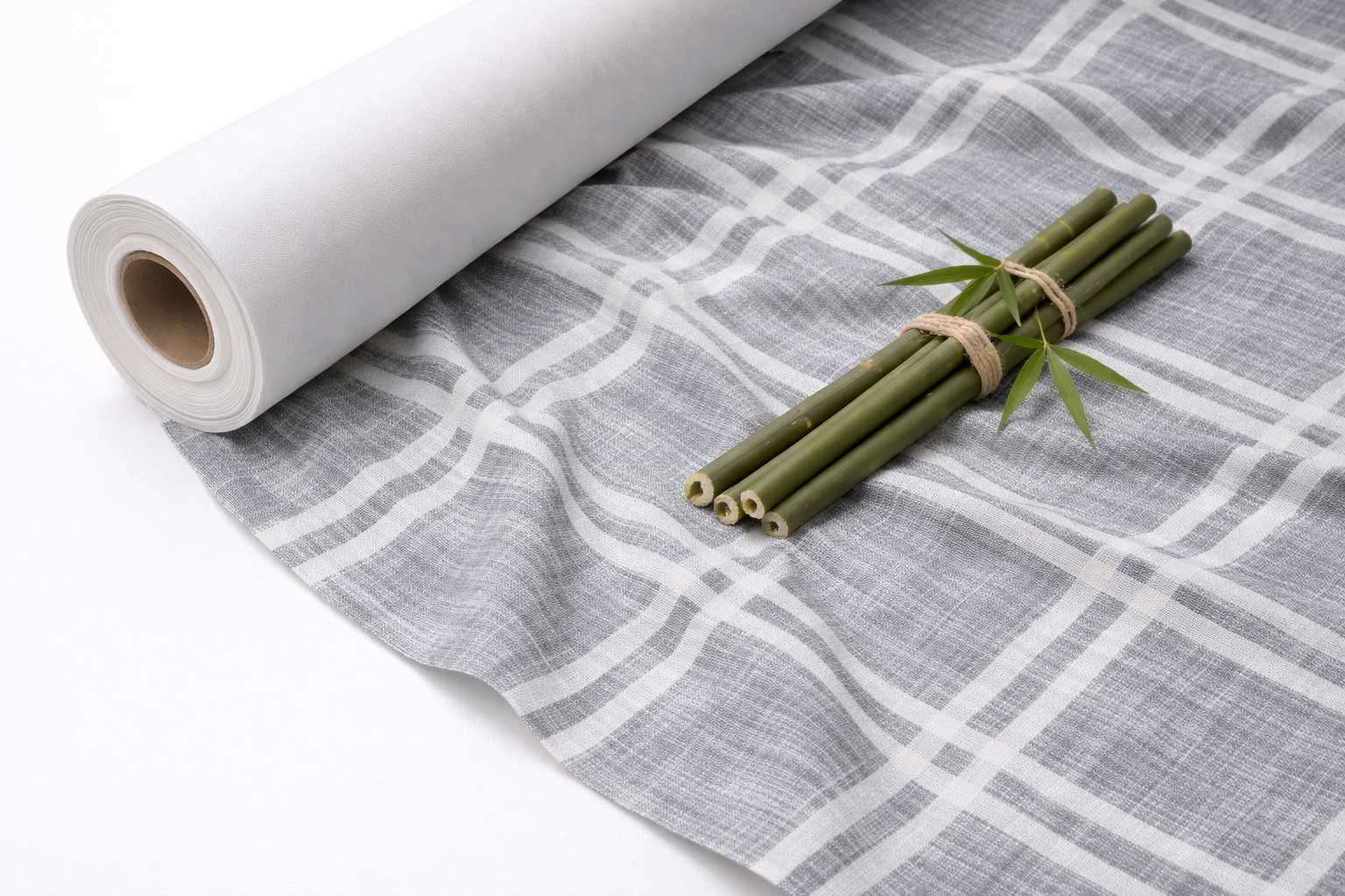 Rollo Mantel Bambulux 1x25m Deco. Menorca Gris