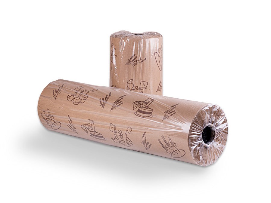 Bobina Mostrador 60cm 40gr Kraft Natural Deco. Panaderia, 8kg