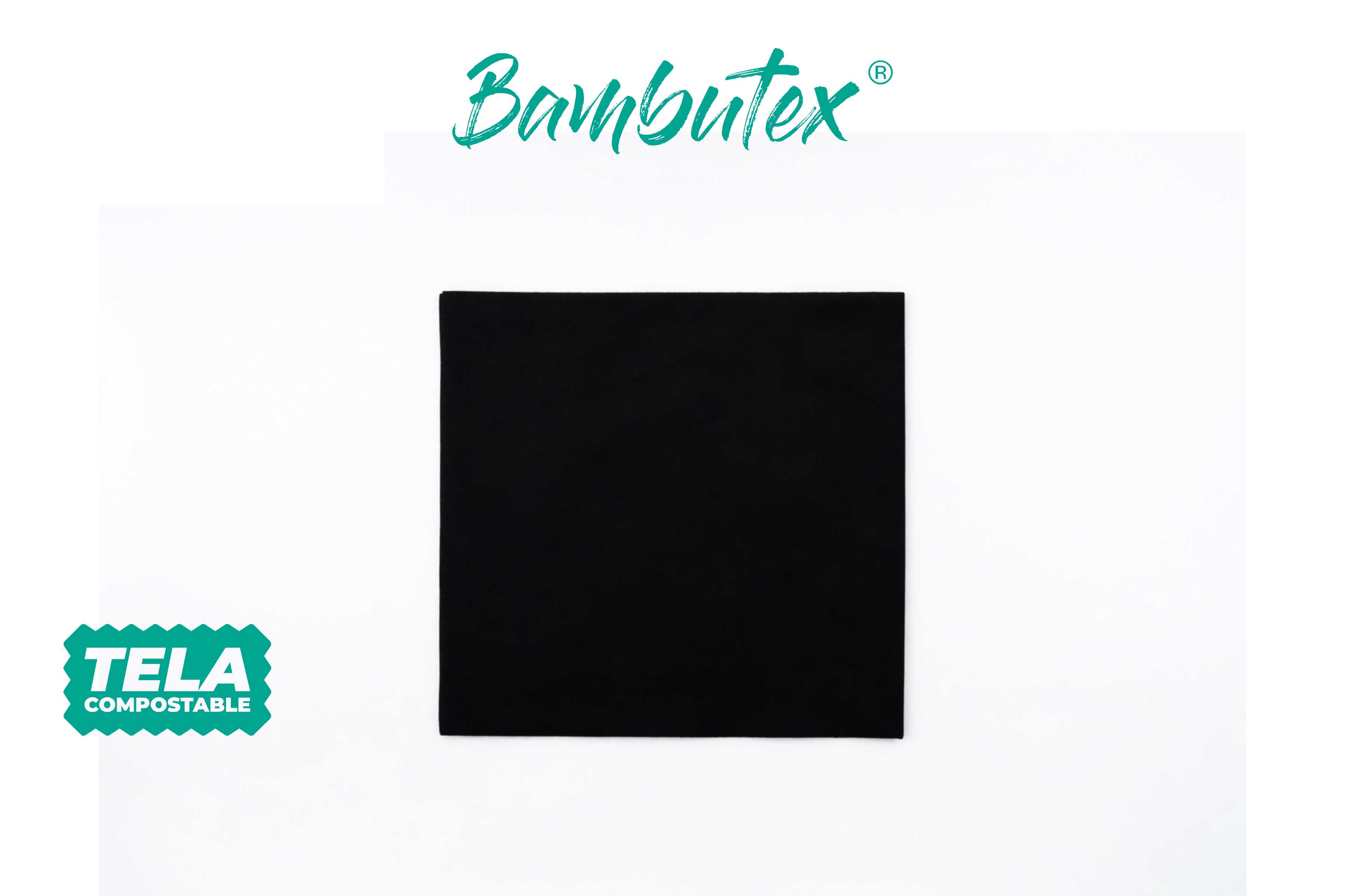 Servilletas Bambutex 40x40cm Negro, 600uds