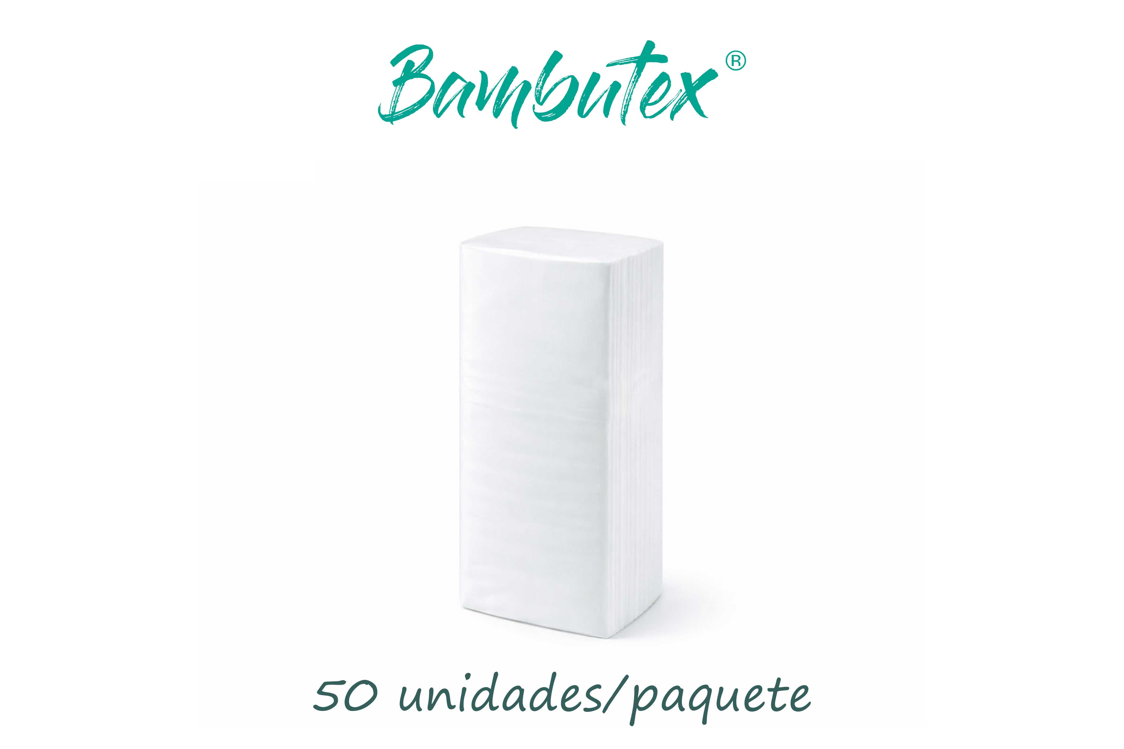 Servilletas Bambutex 40x40cm 1/8 Deco. Esparta Crema, 400uds