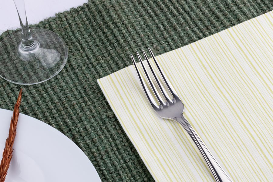 ; Servilletas Bambutex 40x40cm Deco. Basic Pistacho, 600uds
