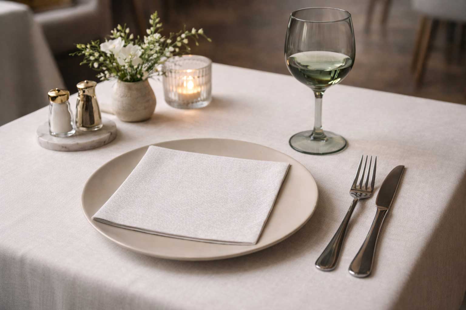 Servilletas Bambutex 40x40cm Deco. Esparta Gris, 600uds