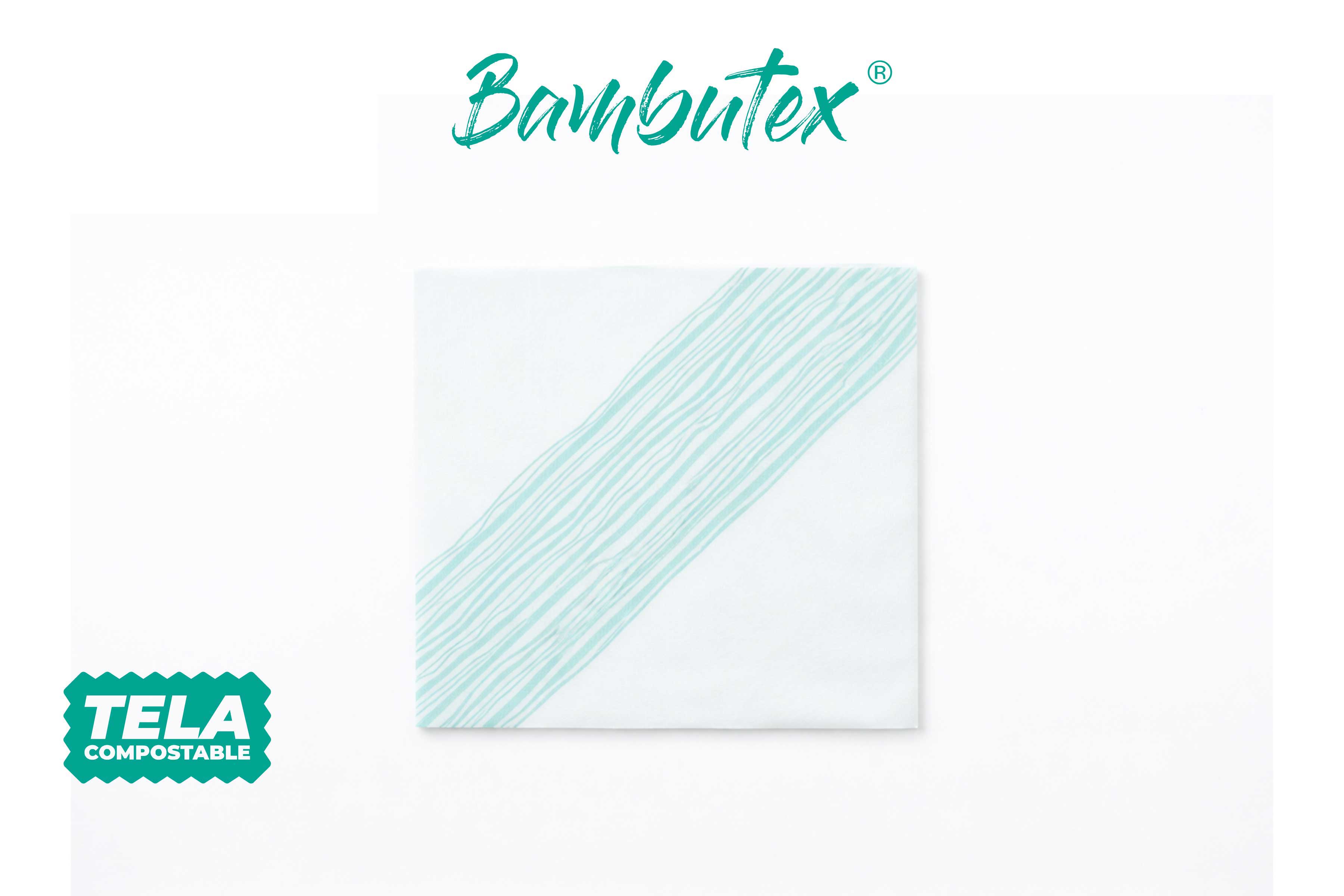 Servilletas Bambutex 40x40cm Deco. Ibiza Agua Marina, 600uds