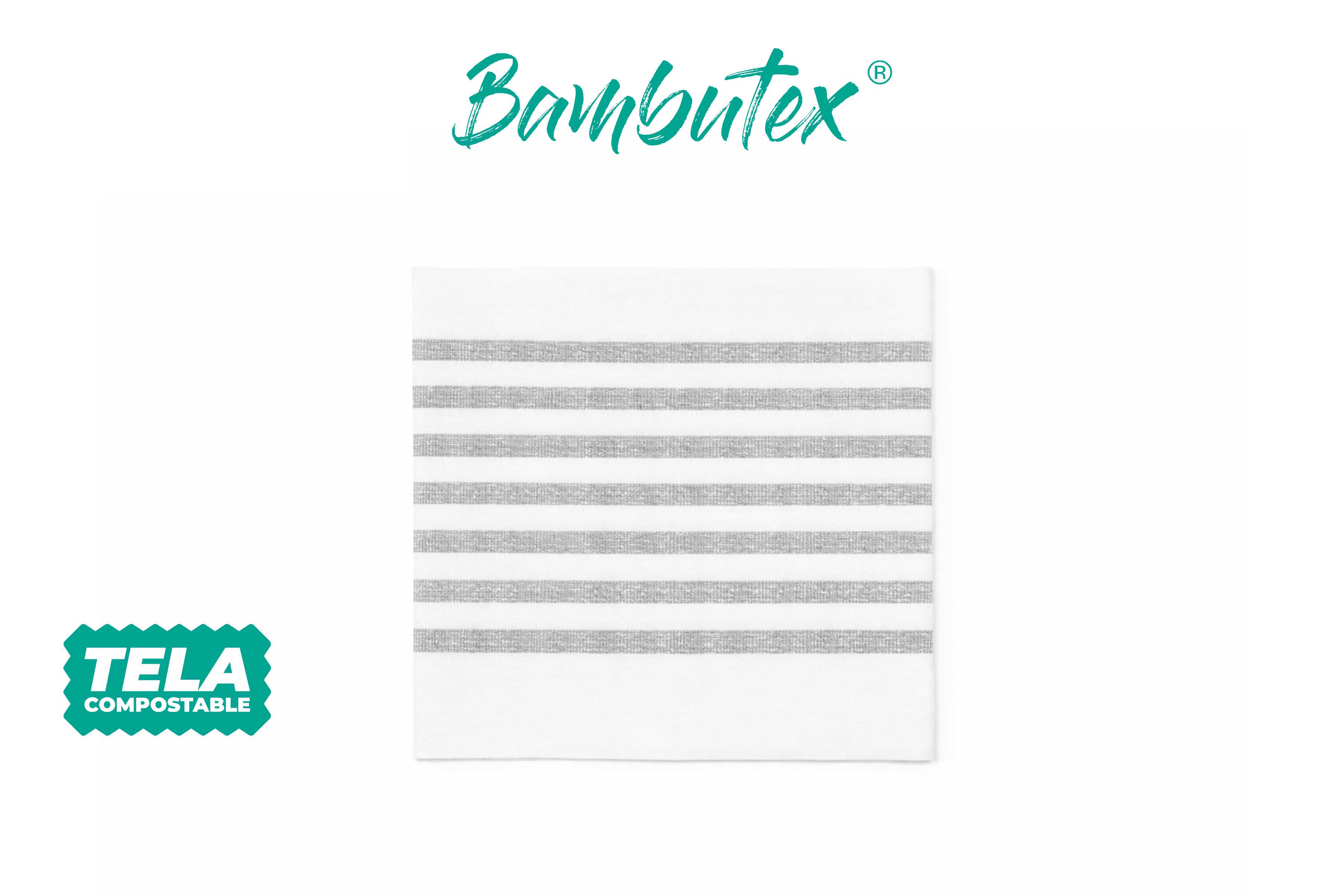 Servilletas Bambutex 40x40cm Deco. Marino Gris, 600uds