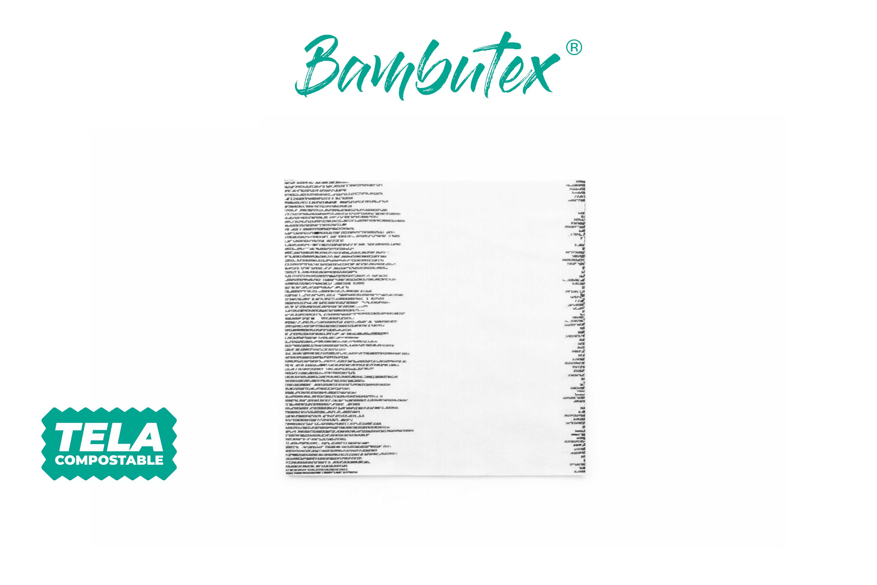 Servilletas Bambutex 40x40cm Deco. Sonora Negro, 600uds