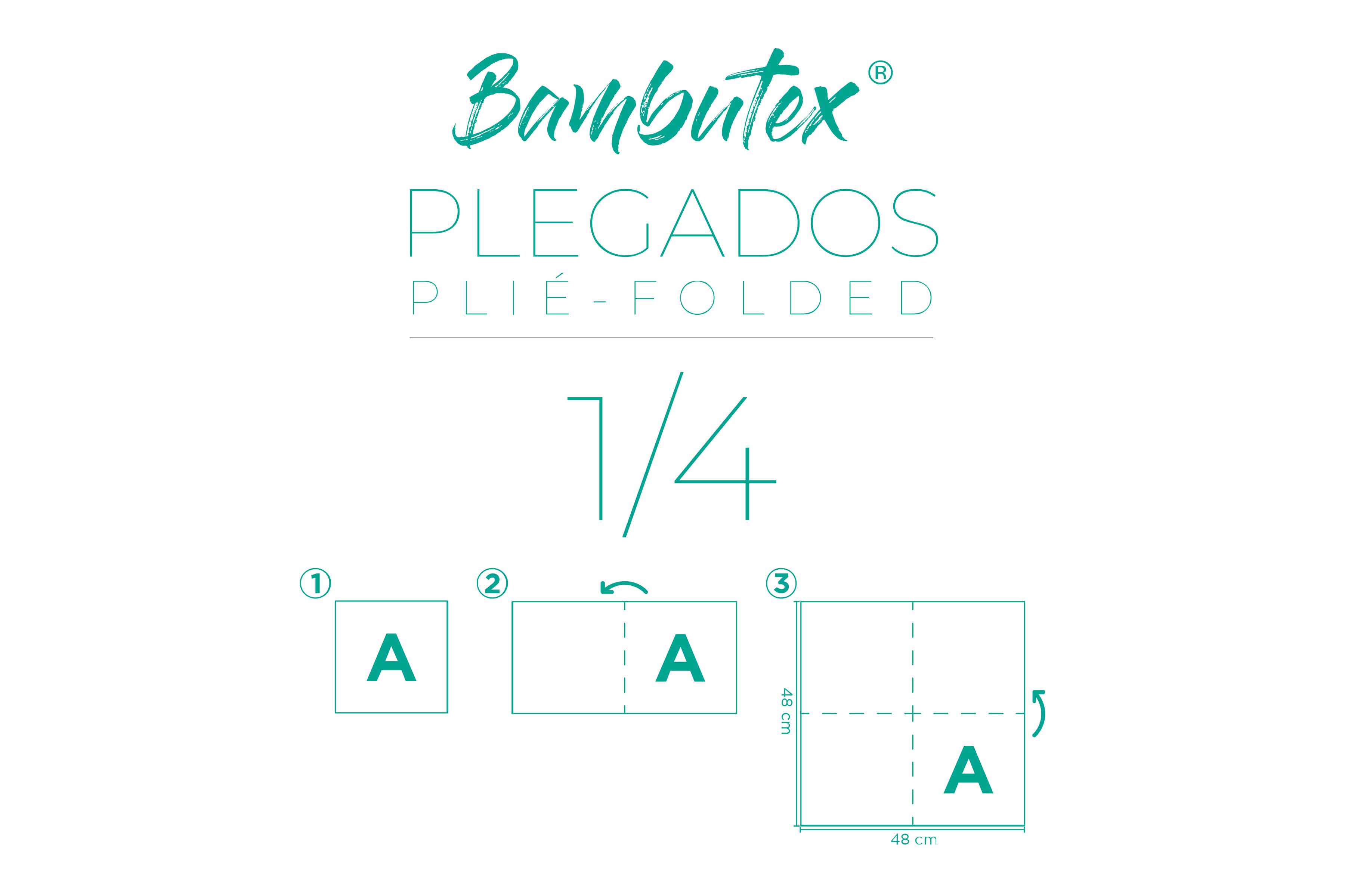Servilletas Bambutex 48x48cm Deco. Campos Azul, 300uds