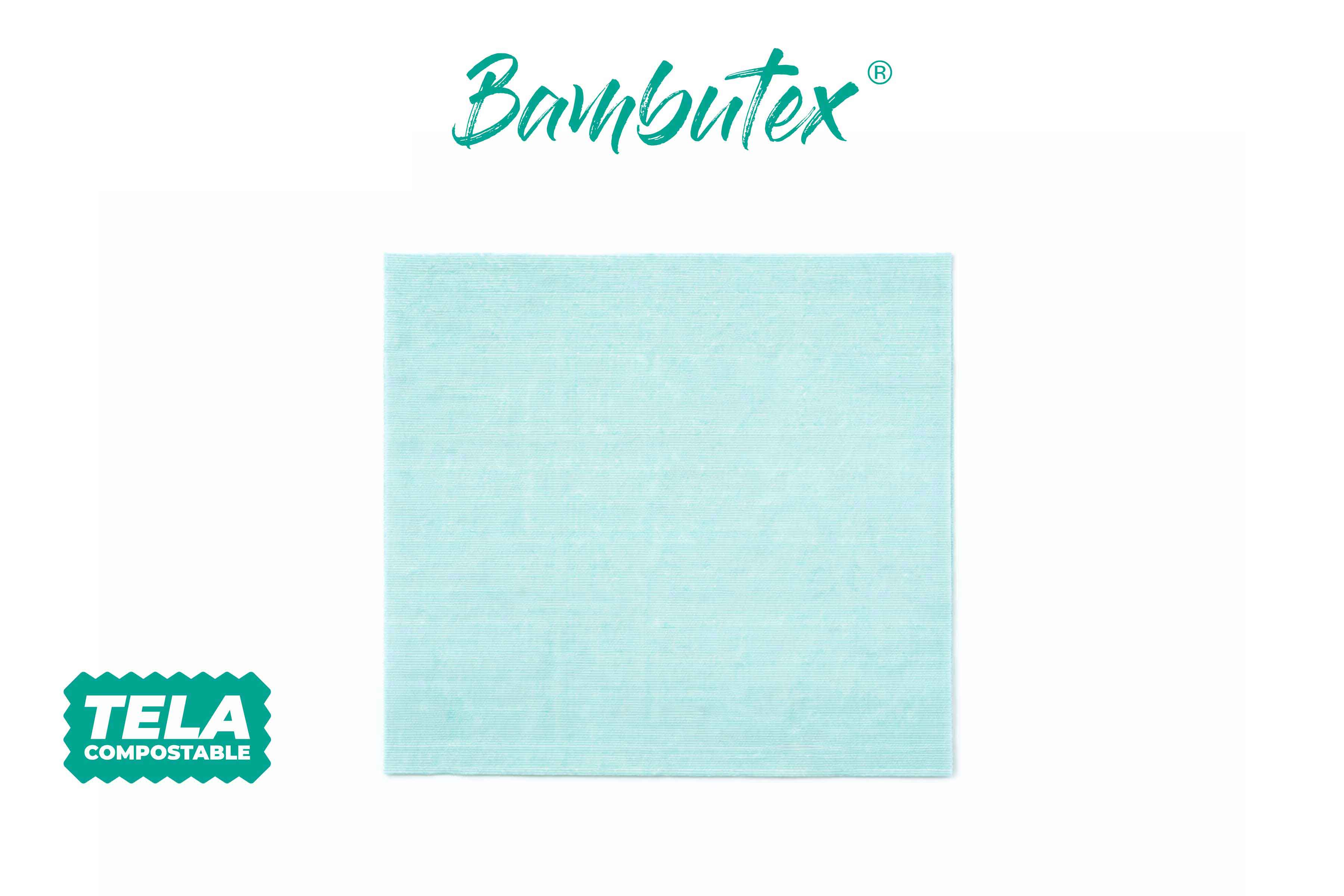 Servilletas Bambutex 48x48cm Deco. Capri Agua Marina, 300uds