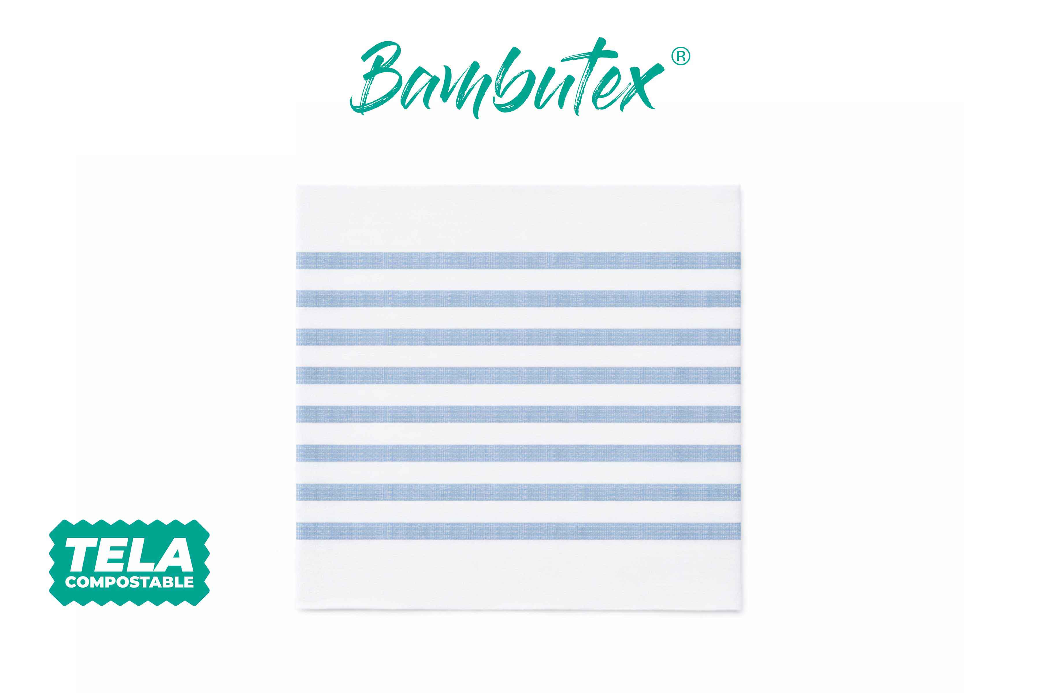 Servilletas Bambutex 48x48cm Deco. Marino Azul, 300uds