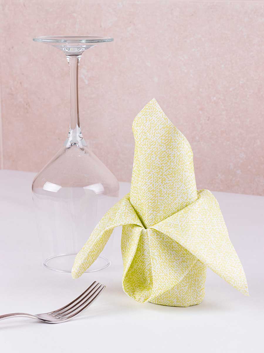 ; Servilletas Bambutex 50x50cm Deco. Esparta Pistacho Imp. 2 Caras, 200uds
