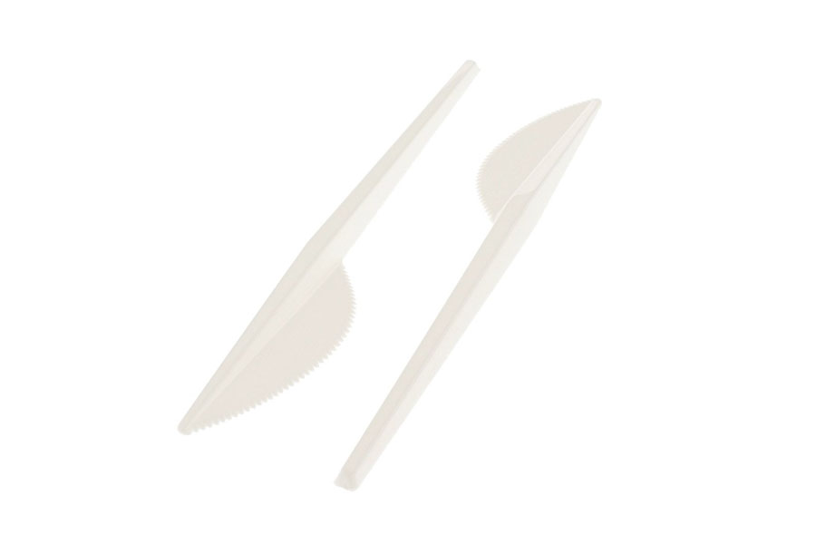 ; Cuchillo Apilable Blanco, 100uds