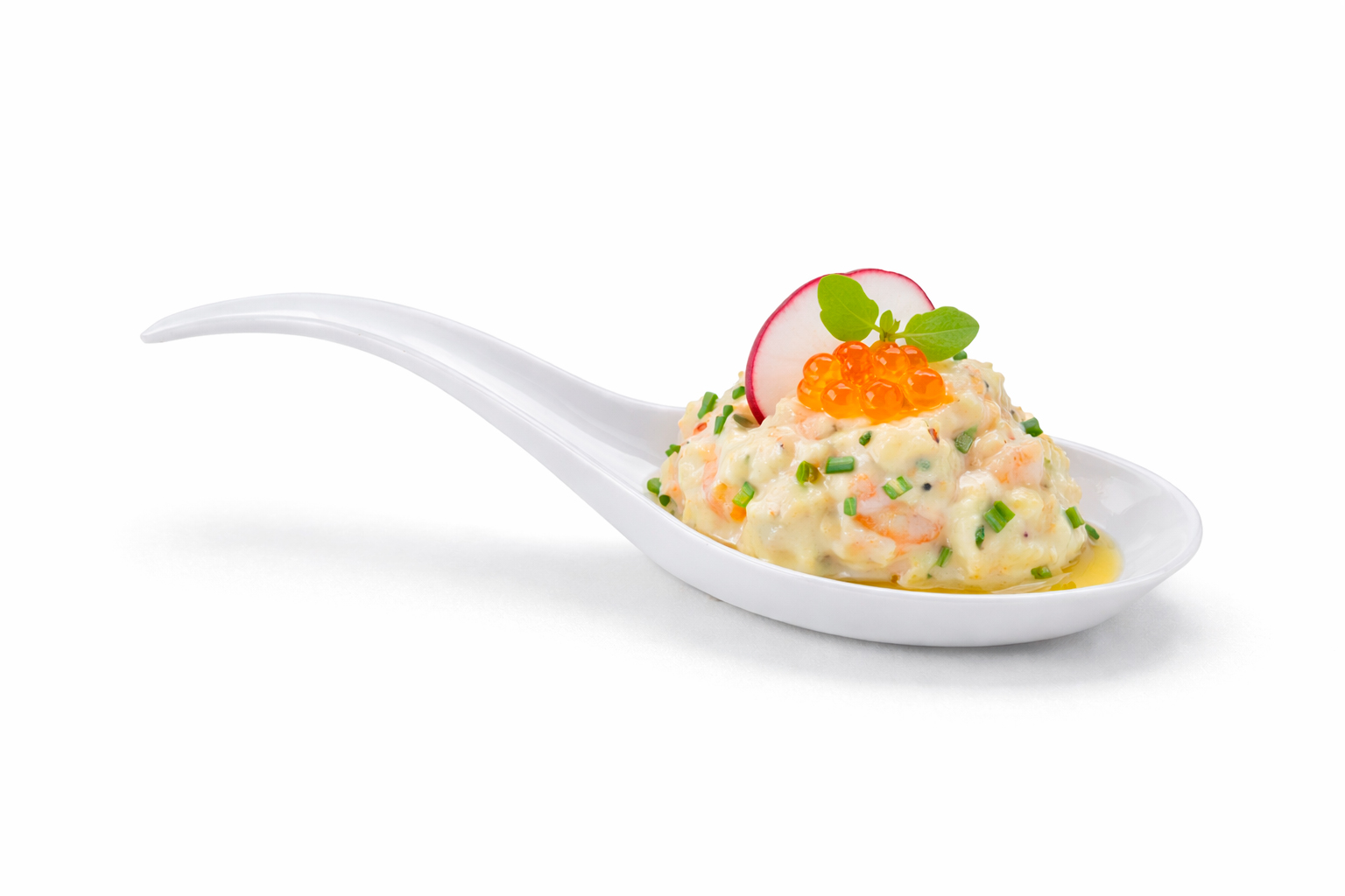 Cuchara Degustación Gourmet Blanca PS Reutilizable 12x3,6cm, 100uds x 20pq