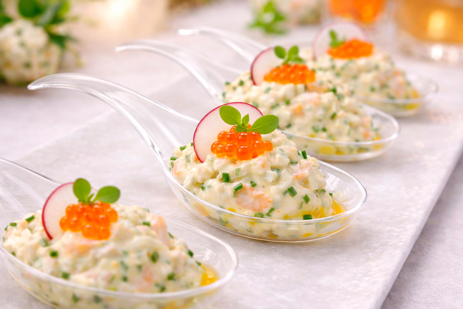 Cuchara Degustación Gourmet Trans PS Reutilizable, 100uds x 20pq