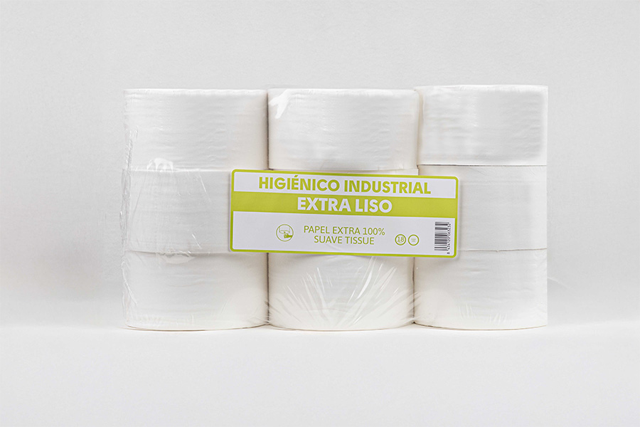 Higiénico Industrial Extra Liso 400gr, 18uds