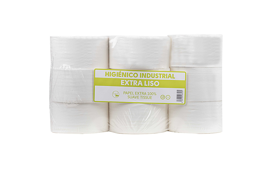 Higiénico Industrial Extra Liso 400gr, 18uds