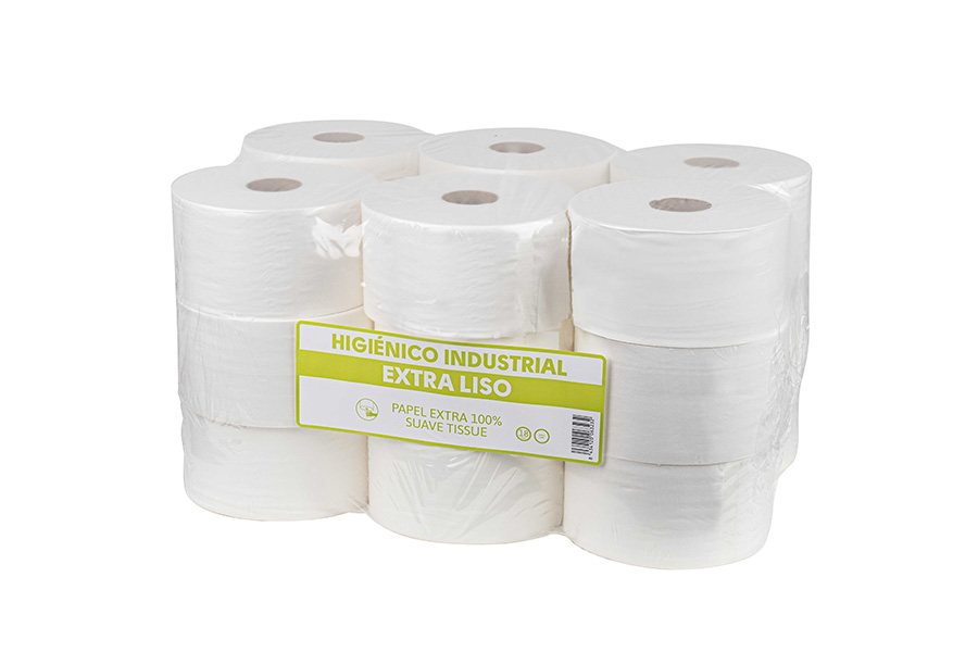 Higiénico Industrial Extra Liso 400gr, 18uds