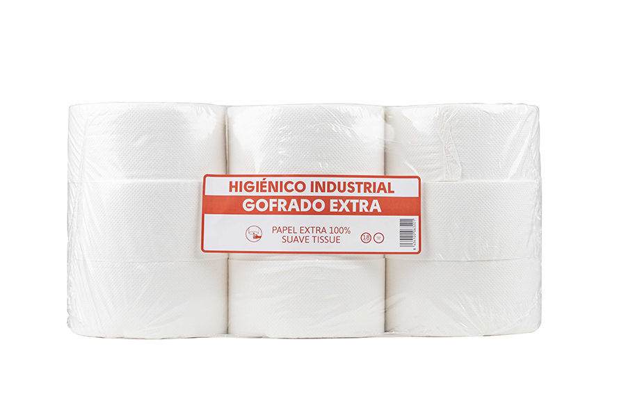Higiénico Industrial Extra Gofrado 350gr, 18uds