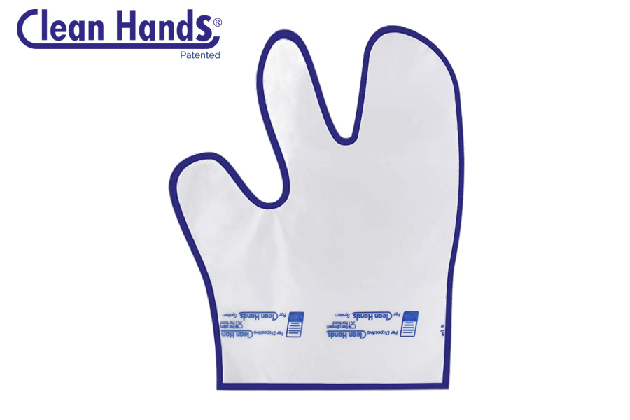 ; Guante Higiénico Clean Hands 3 Dedos PE-COEX 40MY, 5x100uds