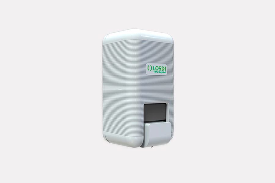 Dosificador Jabón Líquido Eco-Luxe Losdi Plástico Reciclado 1L Blanco