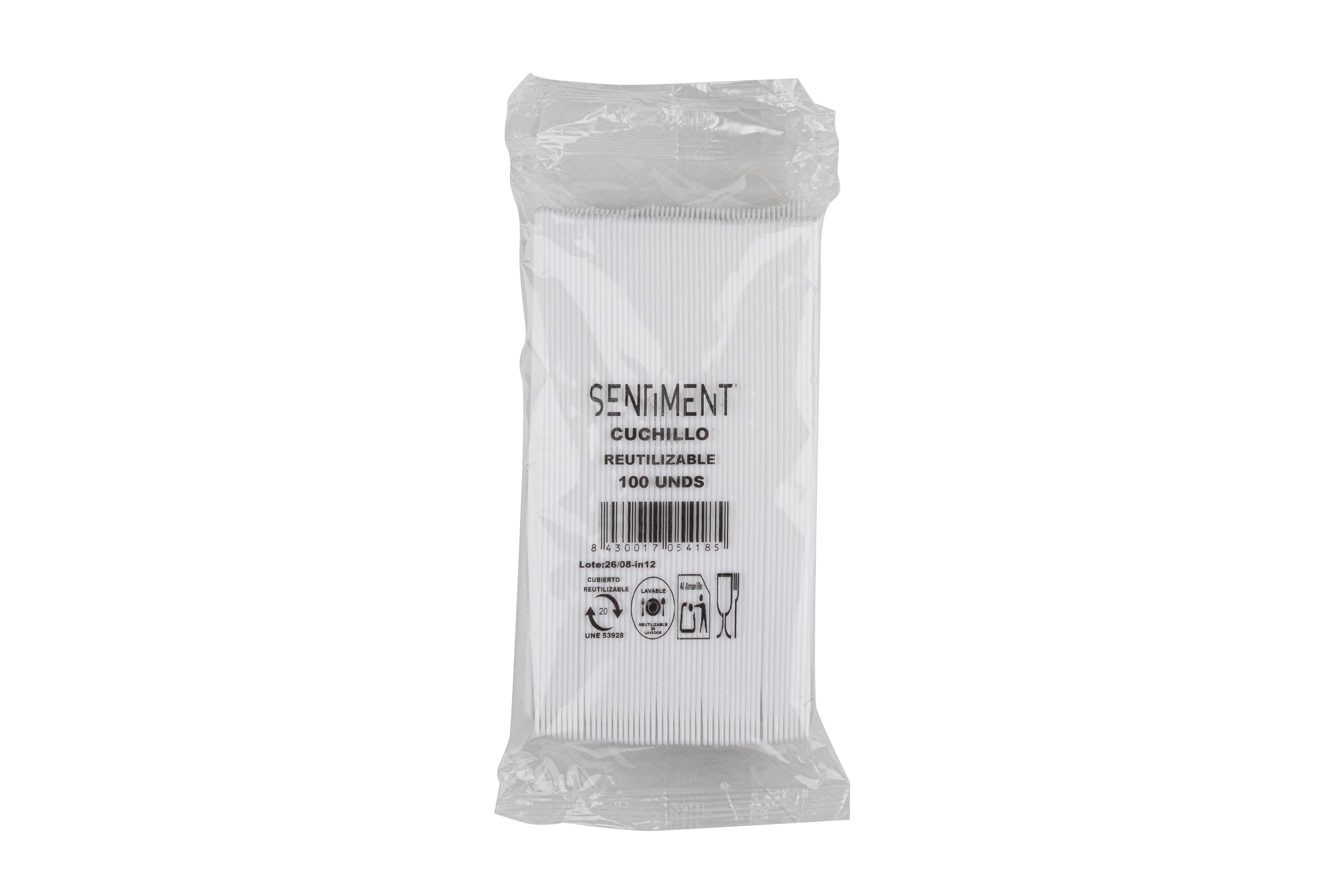Cuchillo Reutilizable PS, 100uds x 20pq