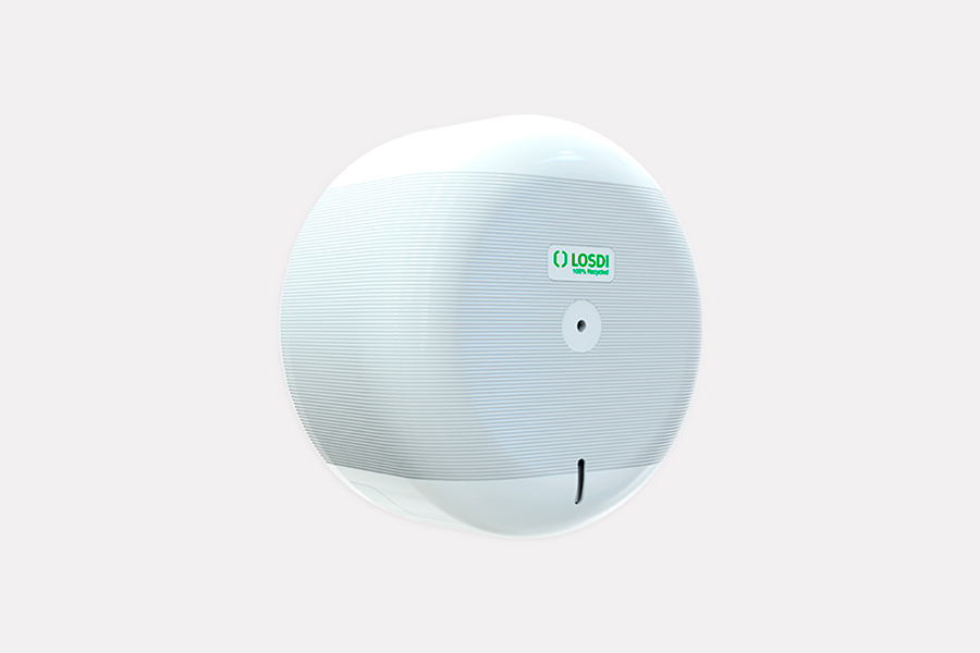 Dispensador Papel Higiénico Dispensación Central ABS Losdi Blanco