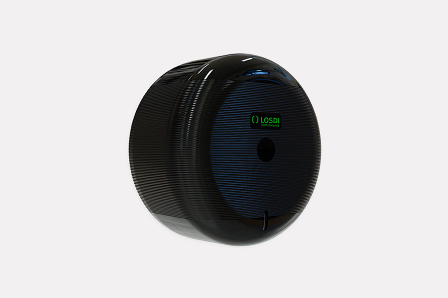Dispensador Papel Higiénico Dispensación Central ABS Losdi Negro