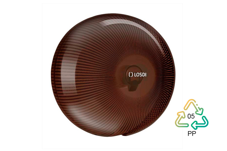 Dispensador Papel Higiénico Jumbo Polipropileno Losdi Negro