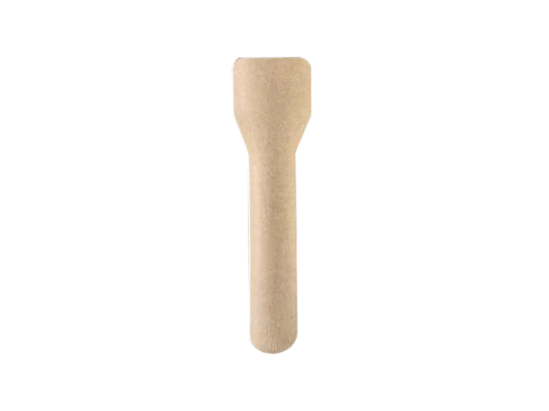 Cuchara Rígida Papel Kraft Helado 94mm 9 capas, 100uds x 30pq