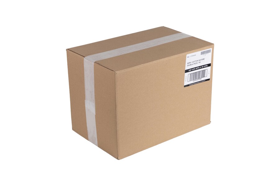 Servilletas Cotton Nature 30x48cm 1/6, 240uds