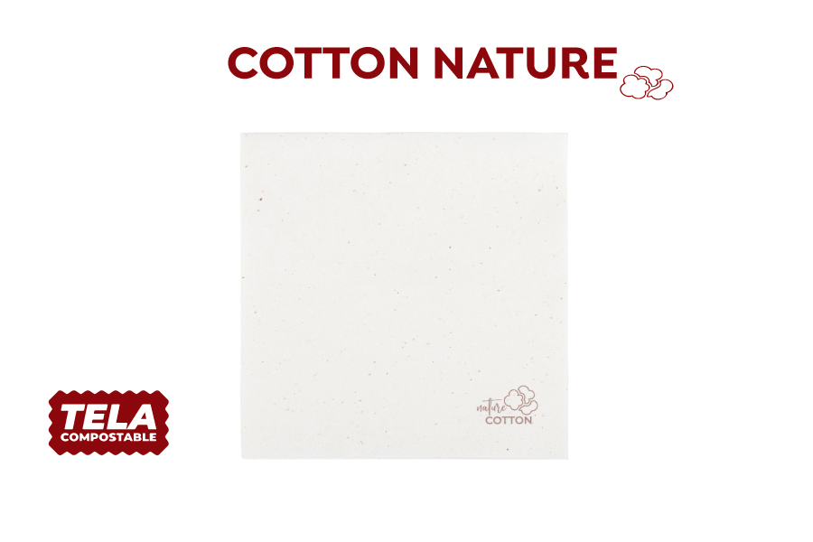 Servilletas Cotton Nature 40x40cm, 600uds.