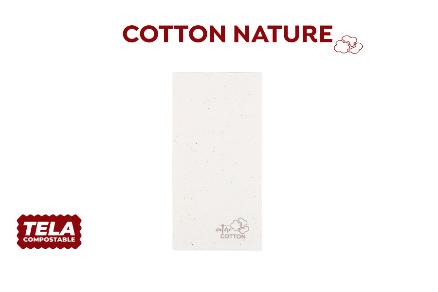 Servilletas Cotton Nature 40x40cm 1/8, 400uds