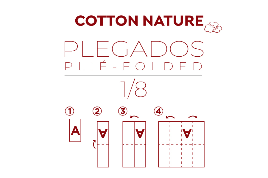Servilletas Cotton Nature 40x40cm 1/8, 400uds