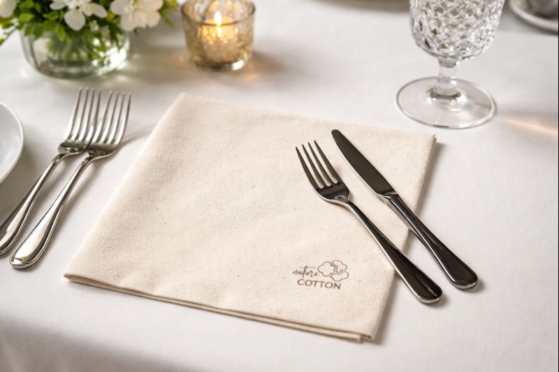 Servilletas Cotton Nature 48x48cm, 300uds