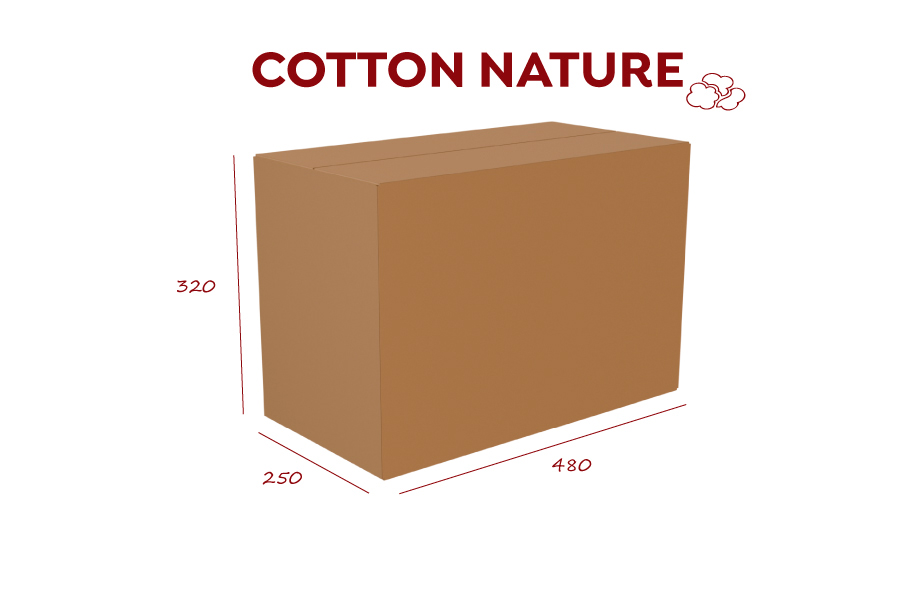 Servilletas Cotton Nature 48x48cm, 300uds