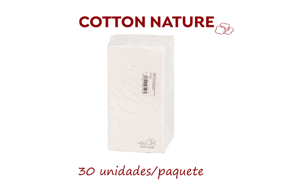 Servilletas Cotton Nature 48x48cm 1/8, 360uds