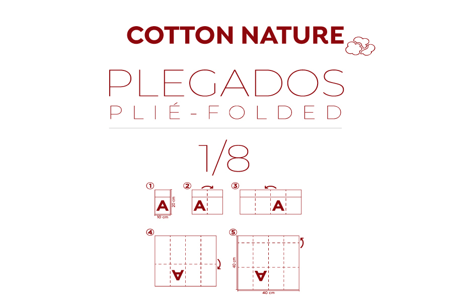 Kanguro Cotton Nature 40x40cm 400uds.