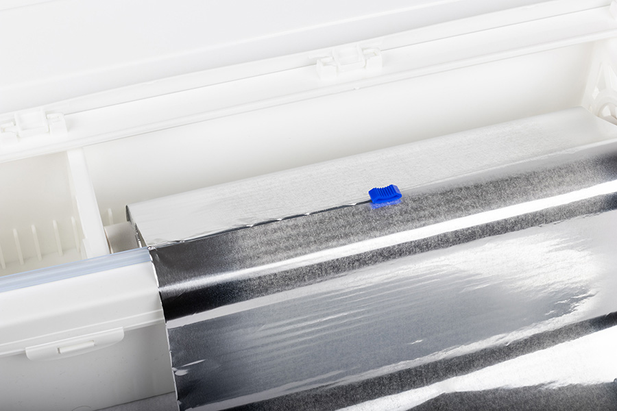 Dispensador Film y Aluminio con Tapa 50cm Polipropileno Blanco